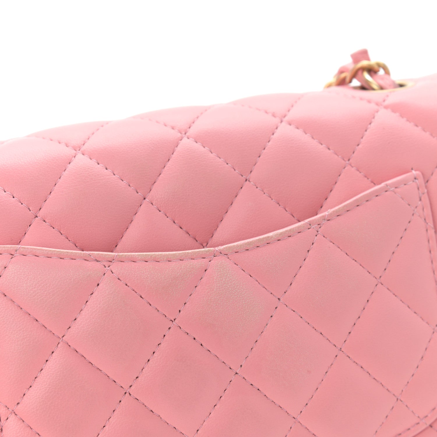 Chanel Lambskin Quilted Mini Rectangular Flap Pink 11 of 12