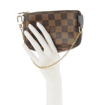 Louis Vuitton Damier Ebene Mini Pochette Accessories 2 of 8