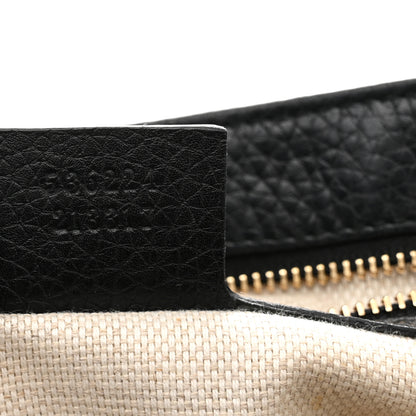 Gucci Pebbled Calfskin Medium Soho Flap Crossbody Black 7 of 13