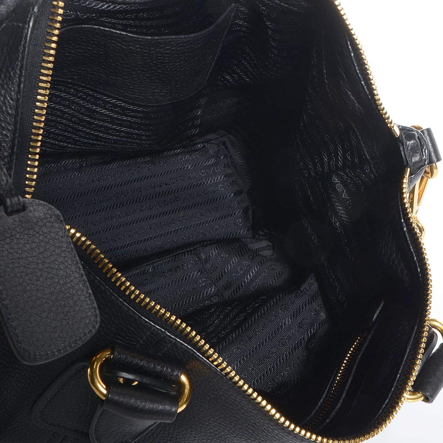 Vitello Daino Shoulder Bag Nero Black