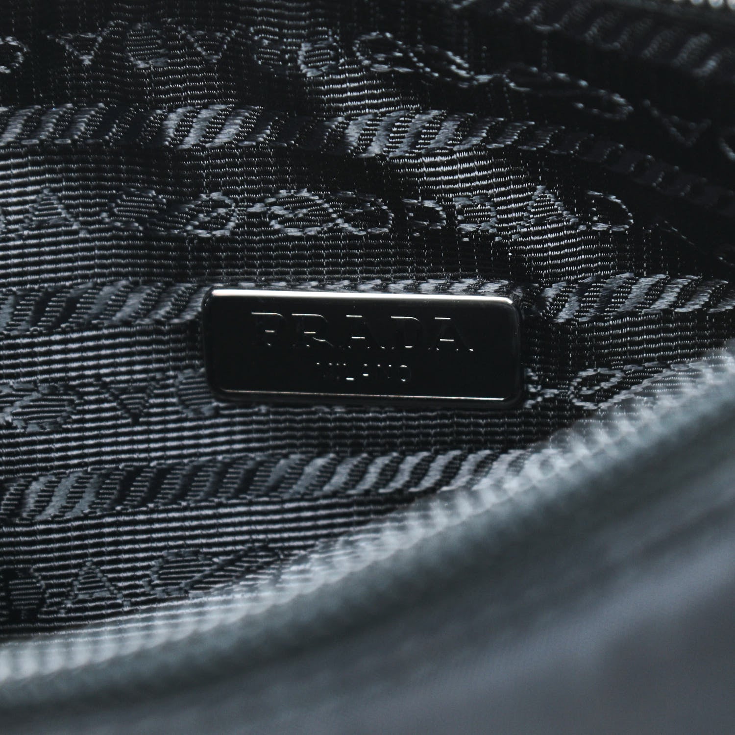 Prada Tessuto Nylon Mini Re-Edition 2000 Bag Black 8 of 9