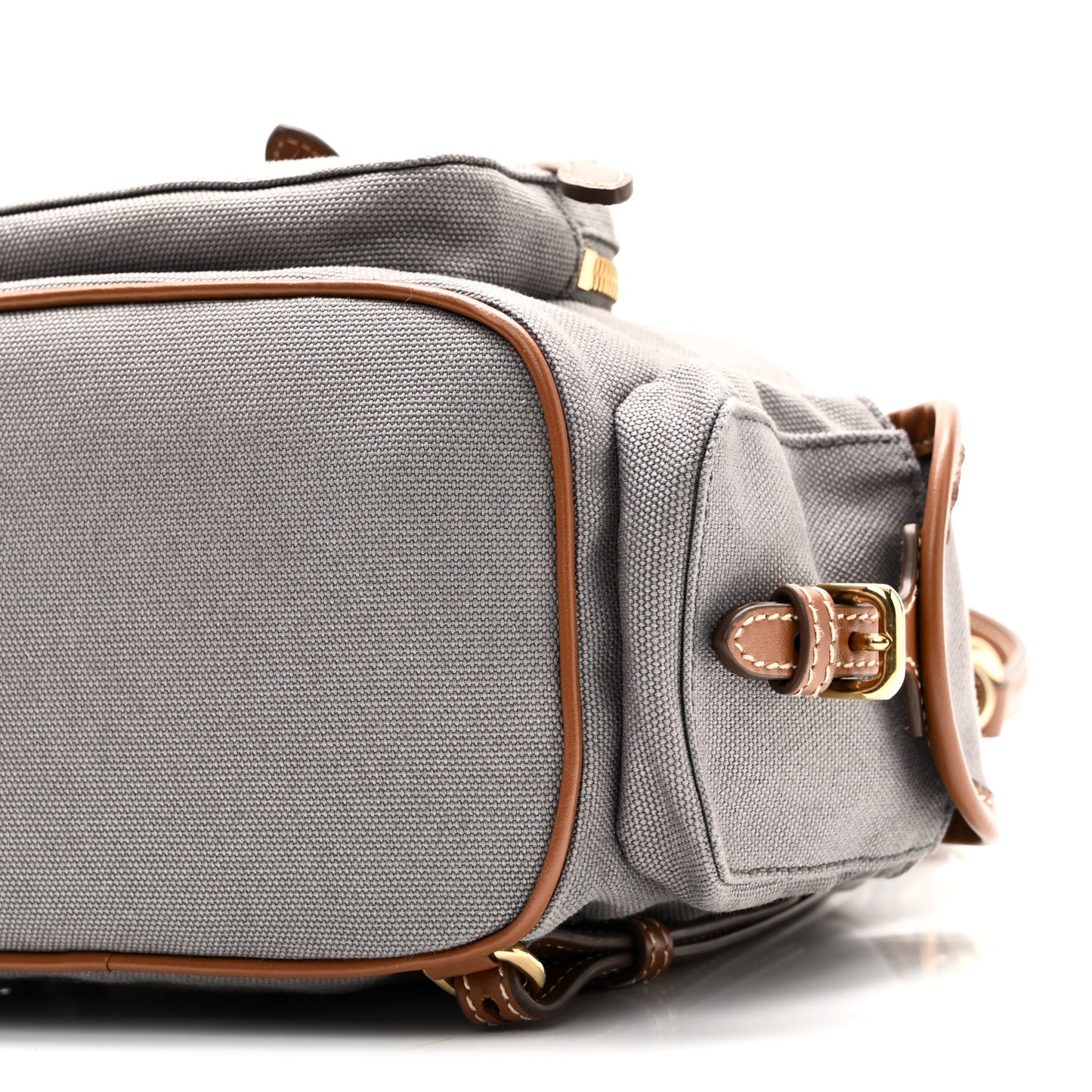 Canapa Soft Calfskin Mini Backpack Aluminum Brandy