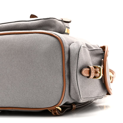 Miu Miu Canapa Soft Calfskin Mini Backpack Aluminum Brandy 9 of 10