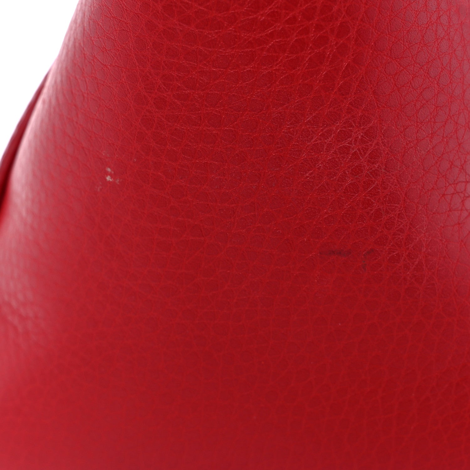 Gucci Pebbled Calfskin Small Soho Top Handle Bag Red 14 of 14