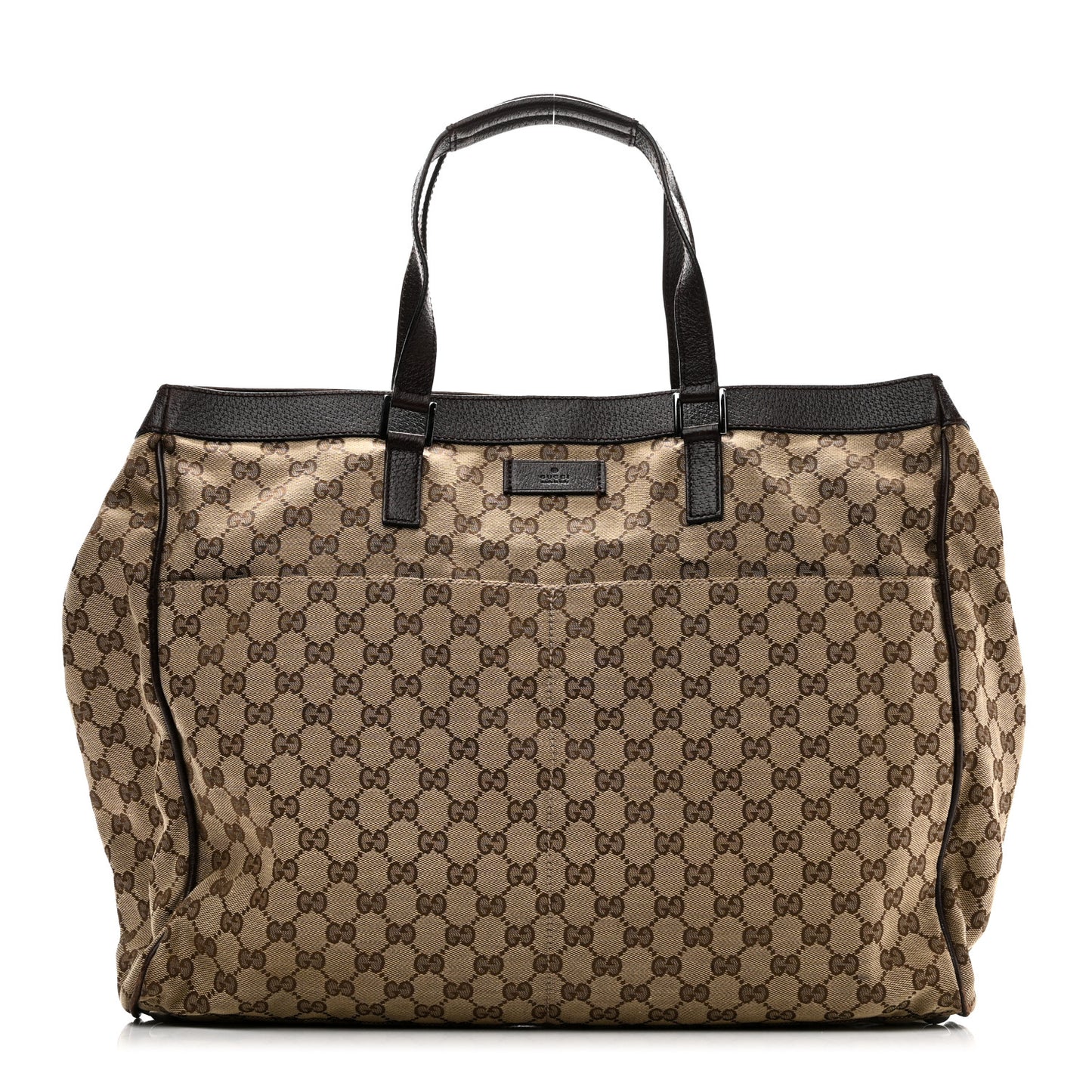 Soft GG Supreme Monogram Tote Dark Brown