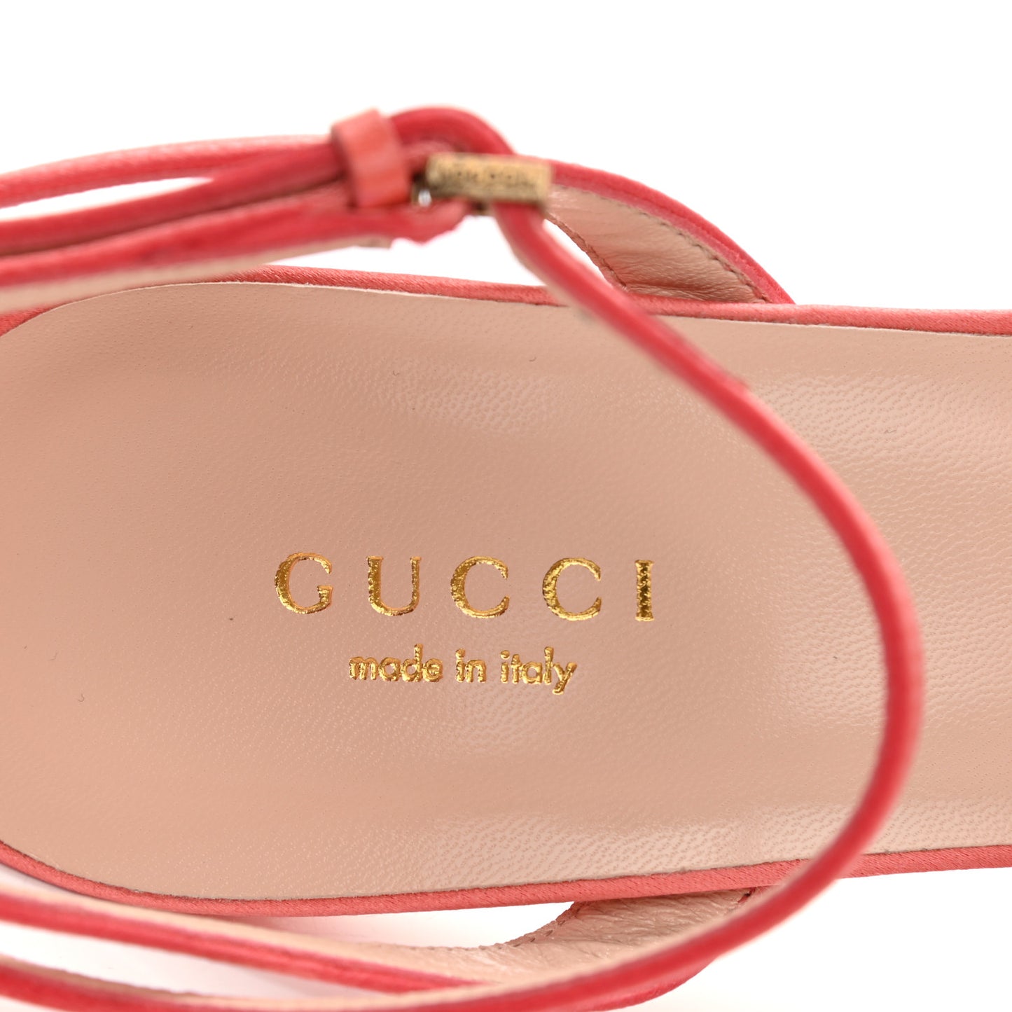 Tulle Ruffle High Heel Slingback Sandals 38 Peach White