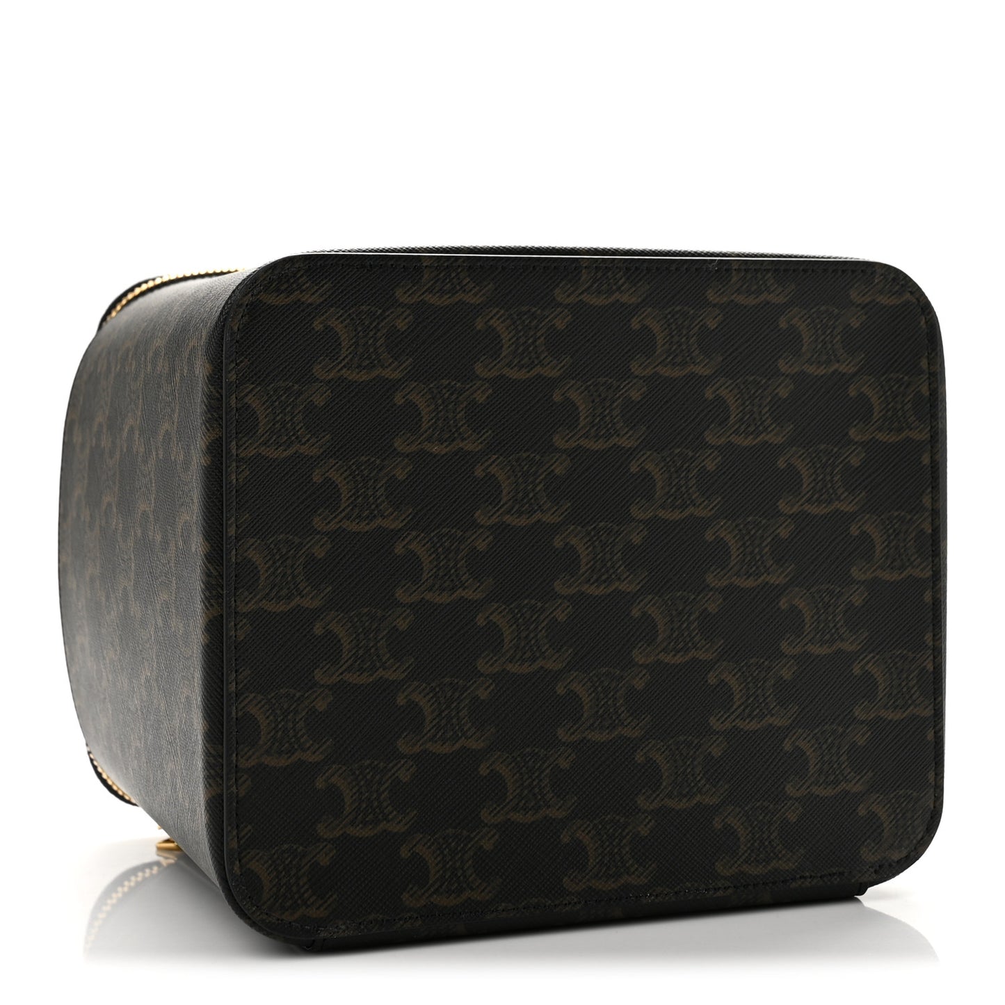 Triomphe Canvas Calfskin Square Vanity Case Tan
