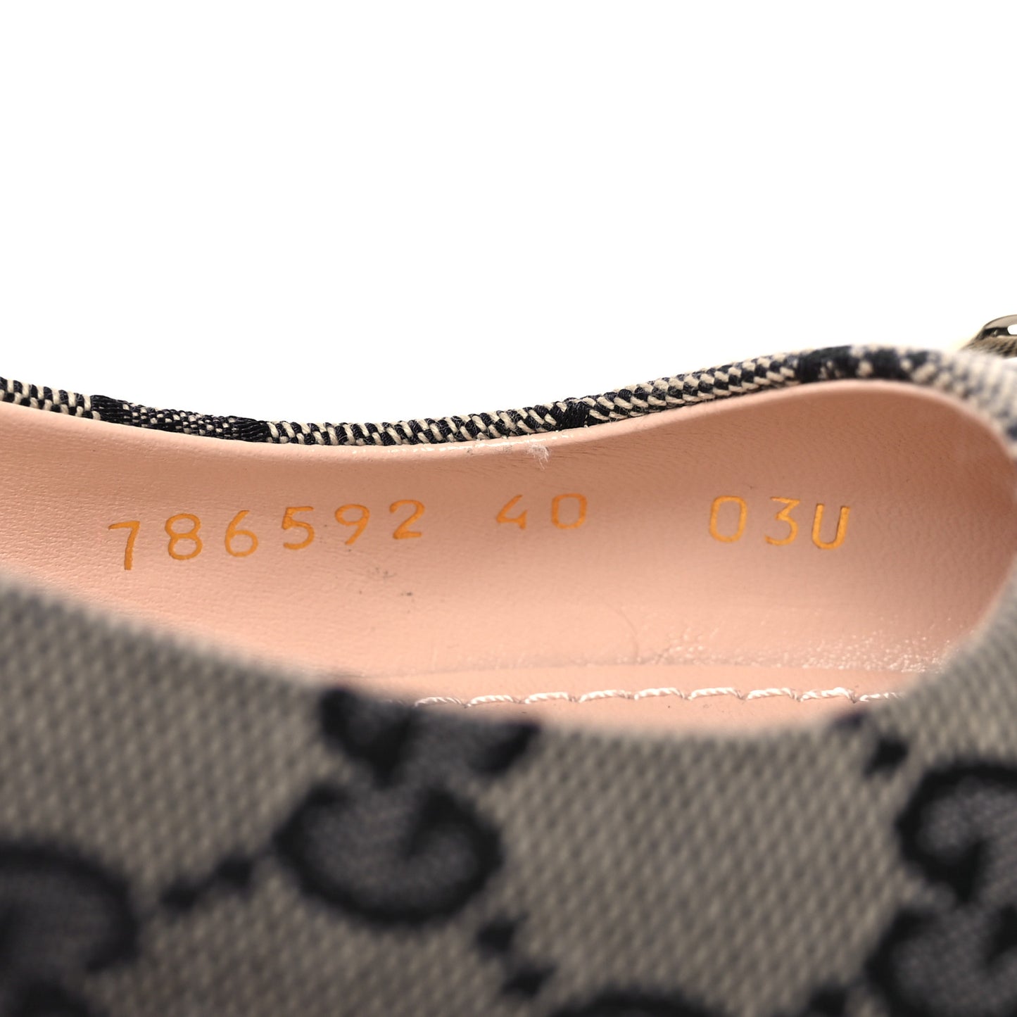 Monogram Horsebit Womens Slingback Ballet Flat 40 Beige Blue
