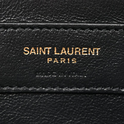Saint Laurent Lambskin Carre Quilted Cassandre Mini Camera Bag Black 6 of 17