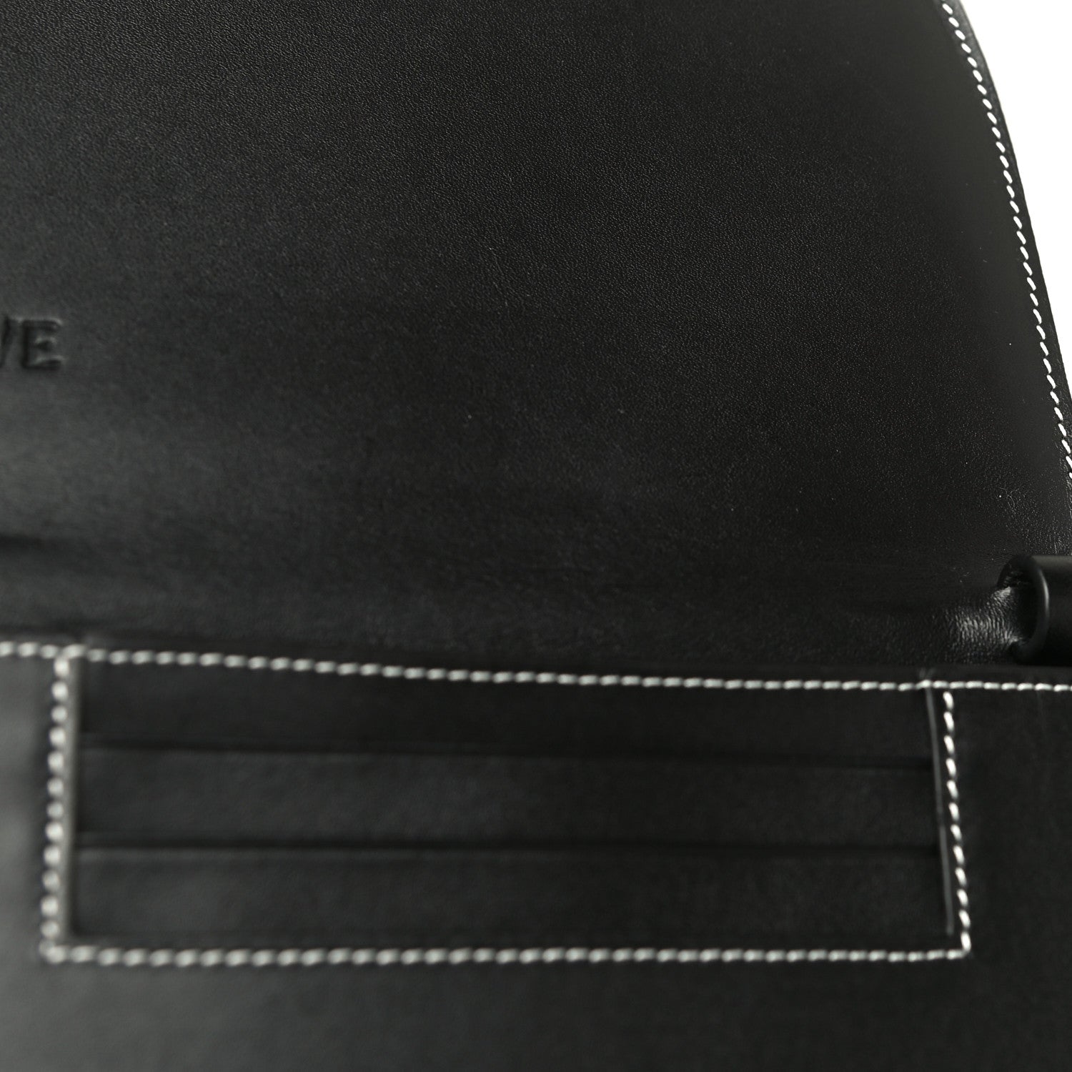 Loewe Soft Calfskin Heel Bag Black Soft White 9 of 13