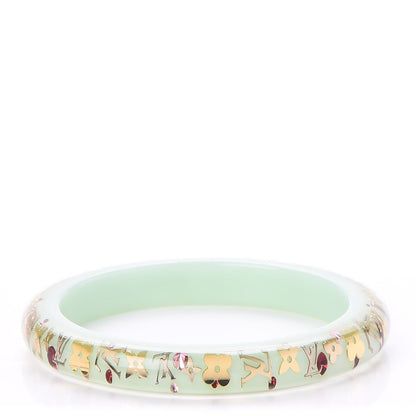 Louis Vuitton Resin Swarovski PM Inclusion Bracelet M Peppermint 1 of 3
