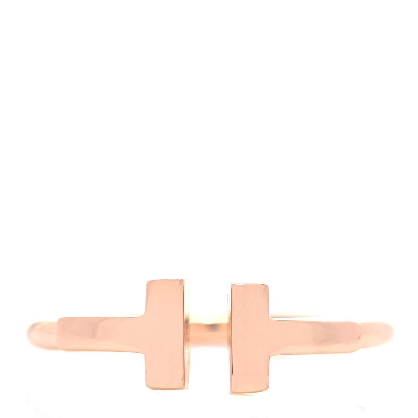 18K Rose Gold T Wire Ring 49 5