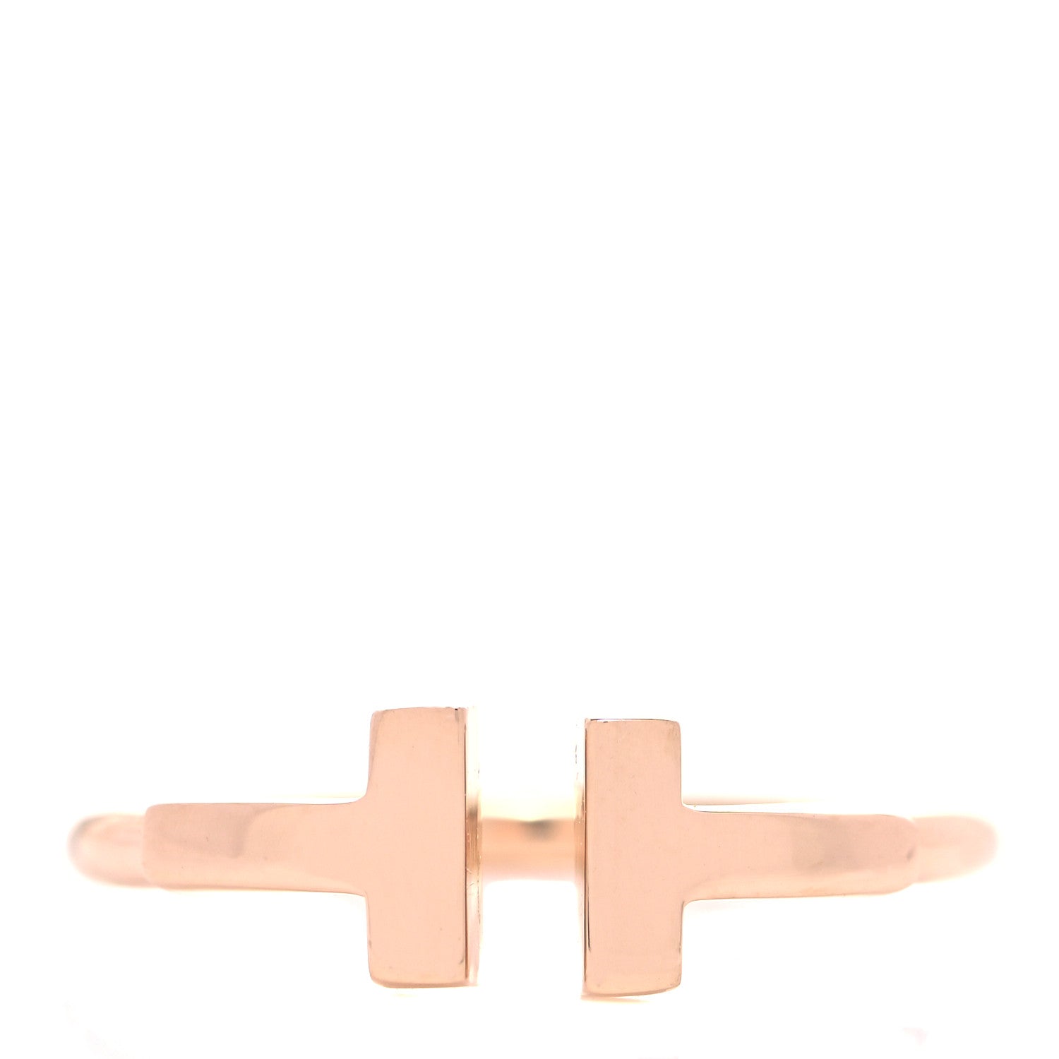 Tiffany 18K Rose Gold T Wire Ring 49 5 1 of 5