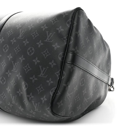 Louis Vuitton Monogram Eclipse Keepall Bandouliere 55 9 of 10