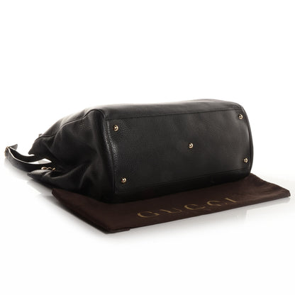 Gucci Leather Large Bamboo Shopper Tote Black 4 of 8