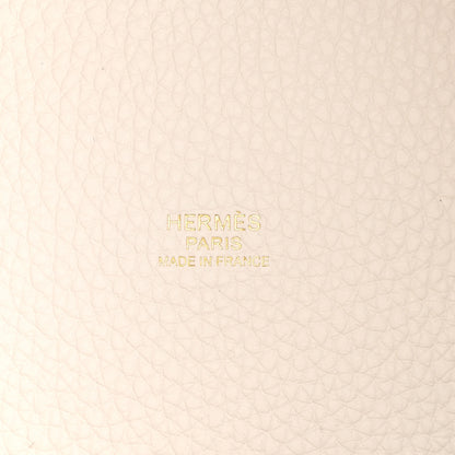 Hermes Taurillon Clemence Picotin Lock 18 PM Gris Pale 6 of 11