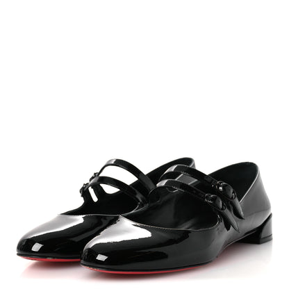 Christian Louboutin Patent Sweet Jane Flats 39 Black 4 of 11