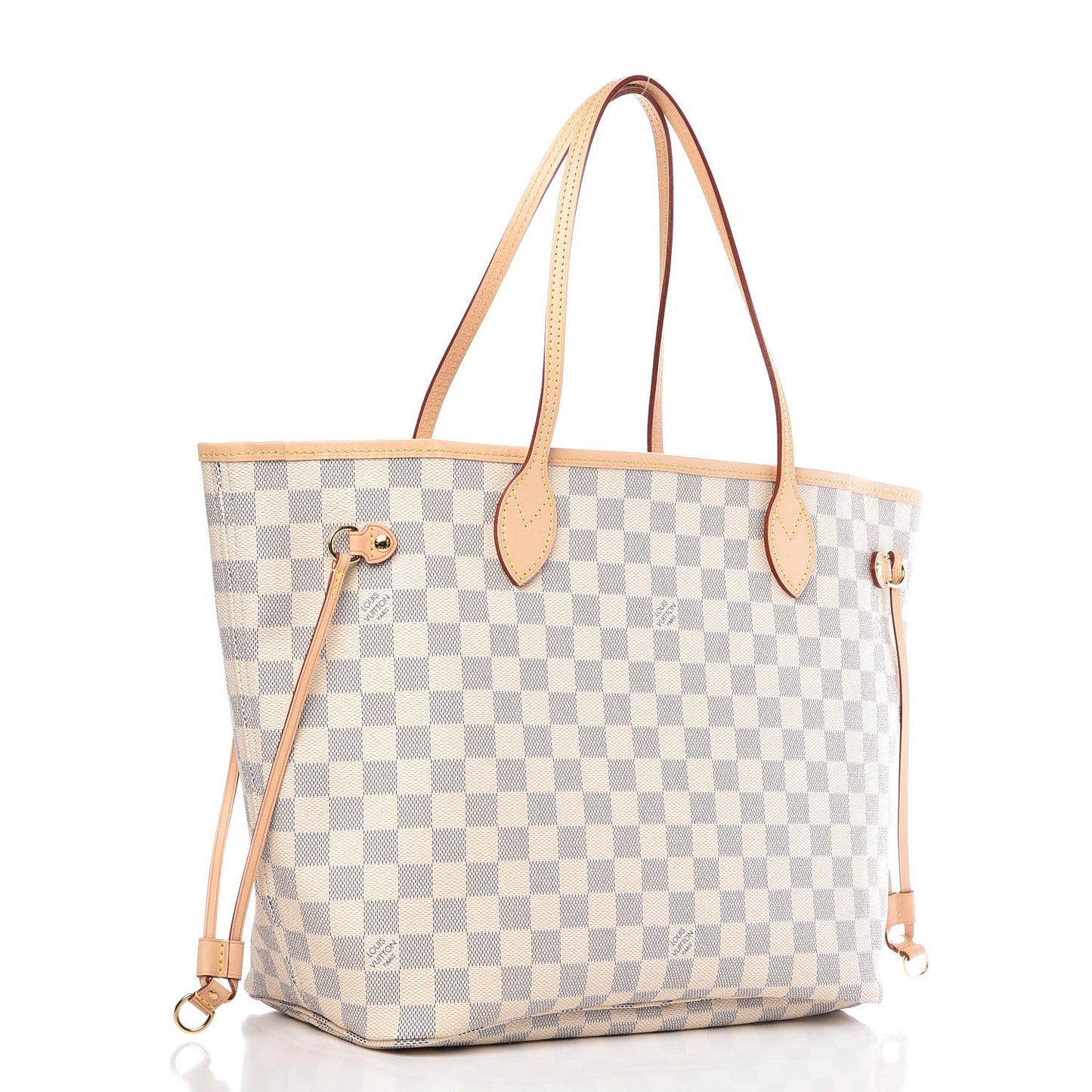 Damier Azur Neo Neverfull MM Rose Ballerine