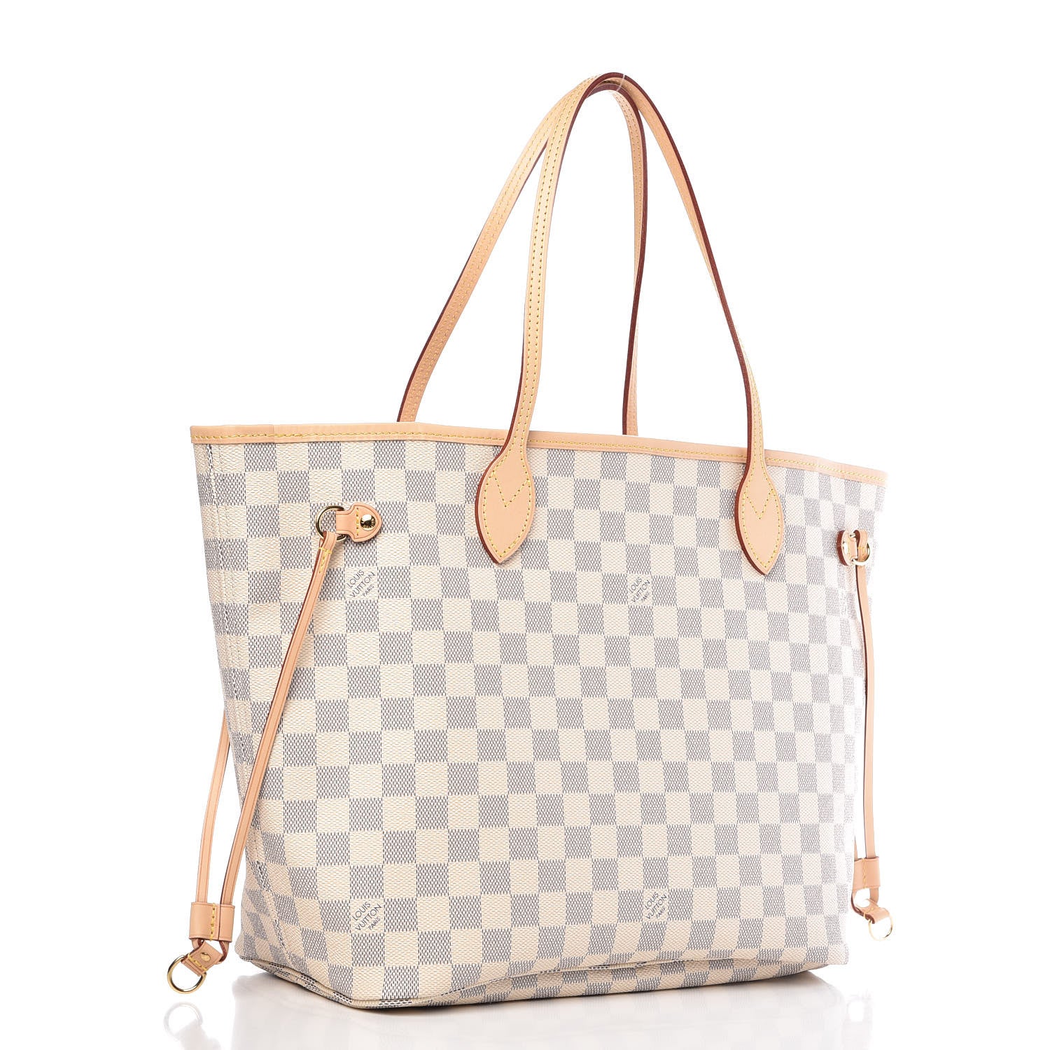 Louis Vuitton Damier Azur Neo Neverfull MM Rose Ballerine 3 of 11