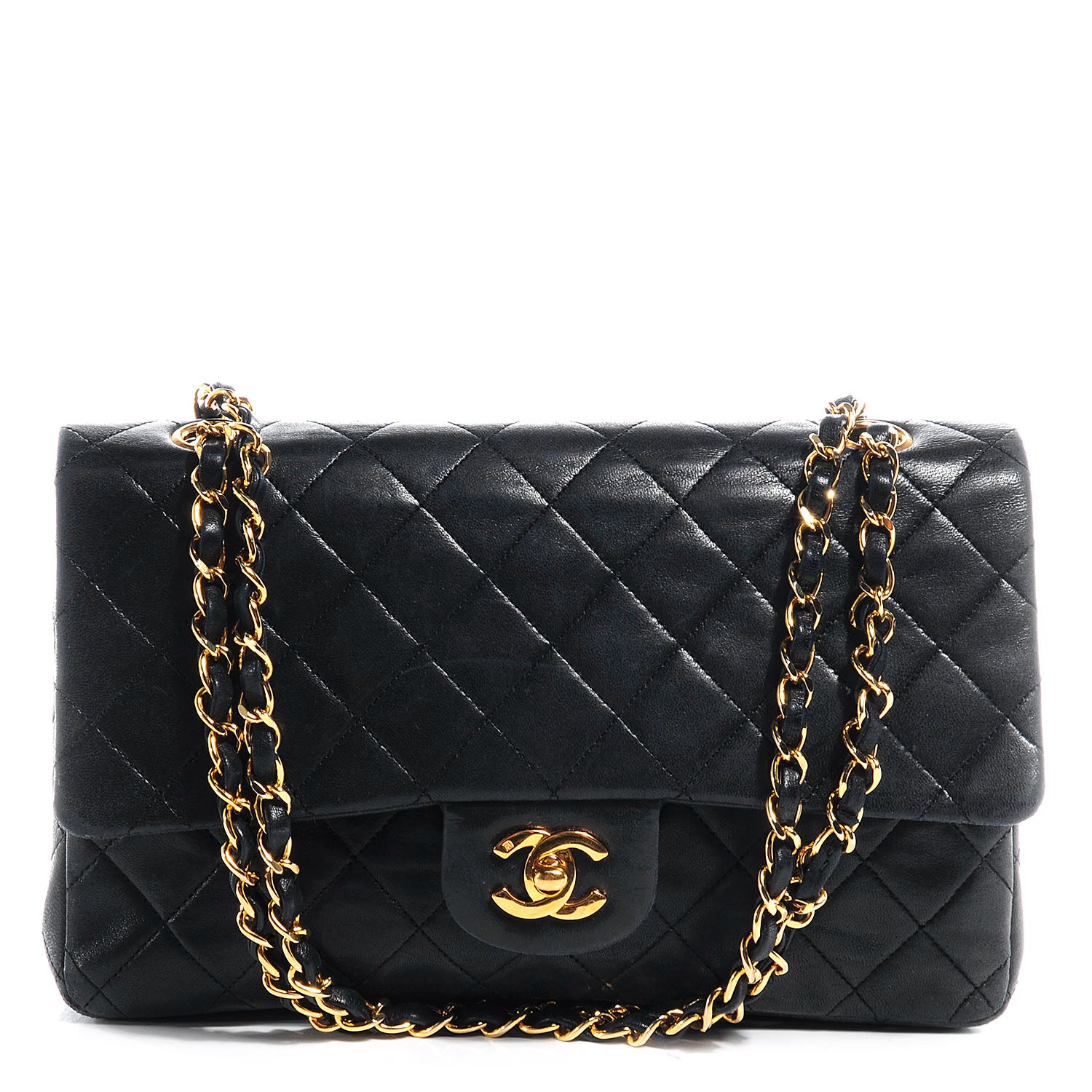 Chanel Lambskin Medium Double Flap Black 1 of 12