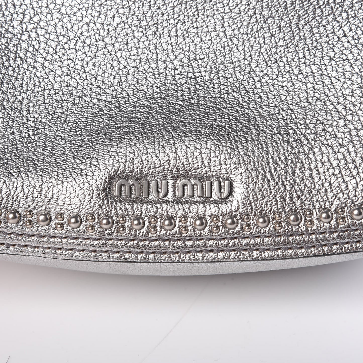 Goatskin Madras Soft Calfskin Crystal Embellished Dahlia Shoulder Bag Chrome