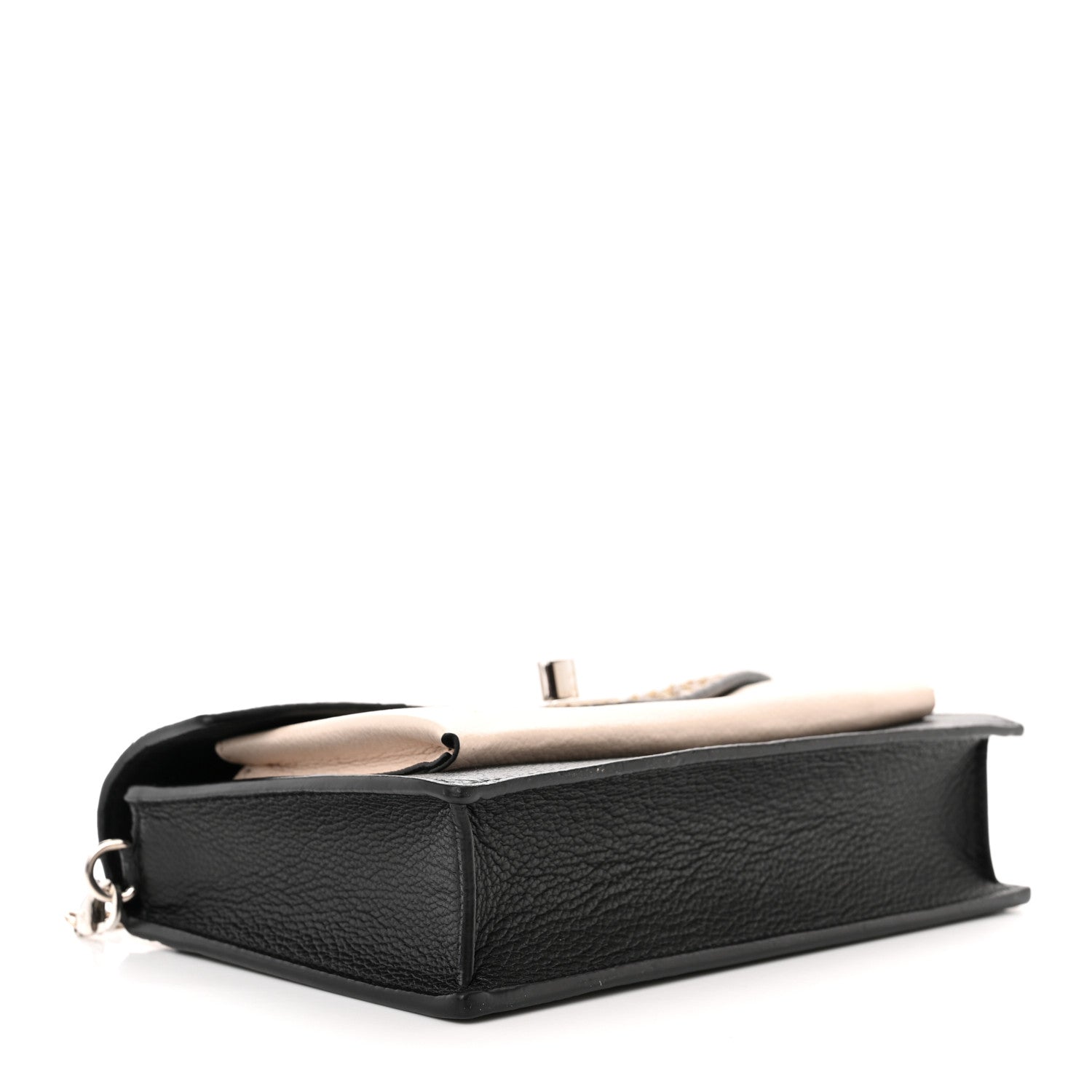 Louis Vuitton Soft Calfskin Snakeskin My Lockme Chain Pochette Black 4 of 11