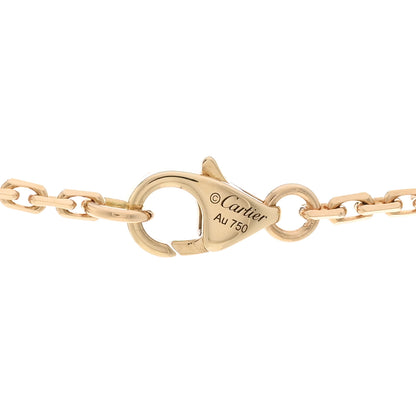 Cartier 18K Yellow Gold Diamond Interlocking LOVE Necklace 4 of 4