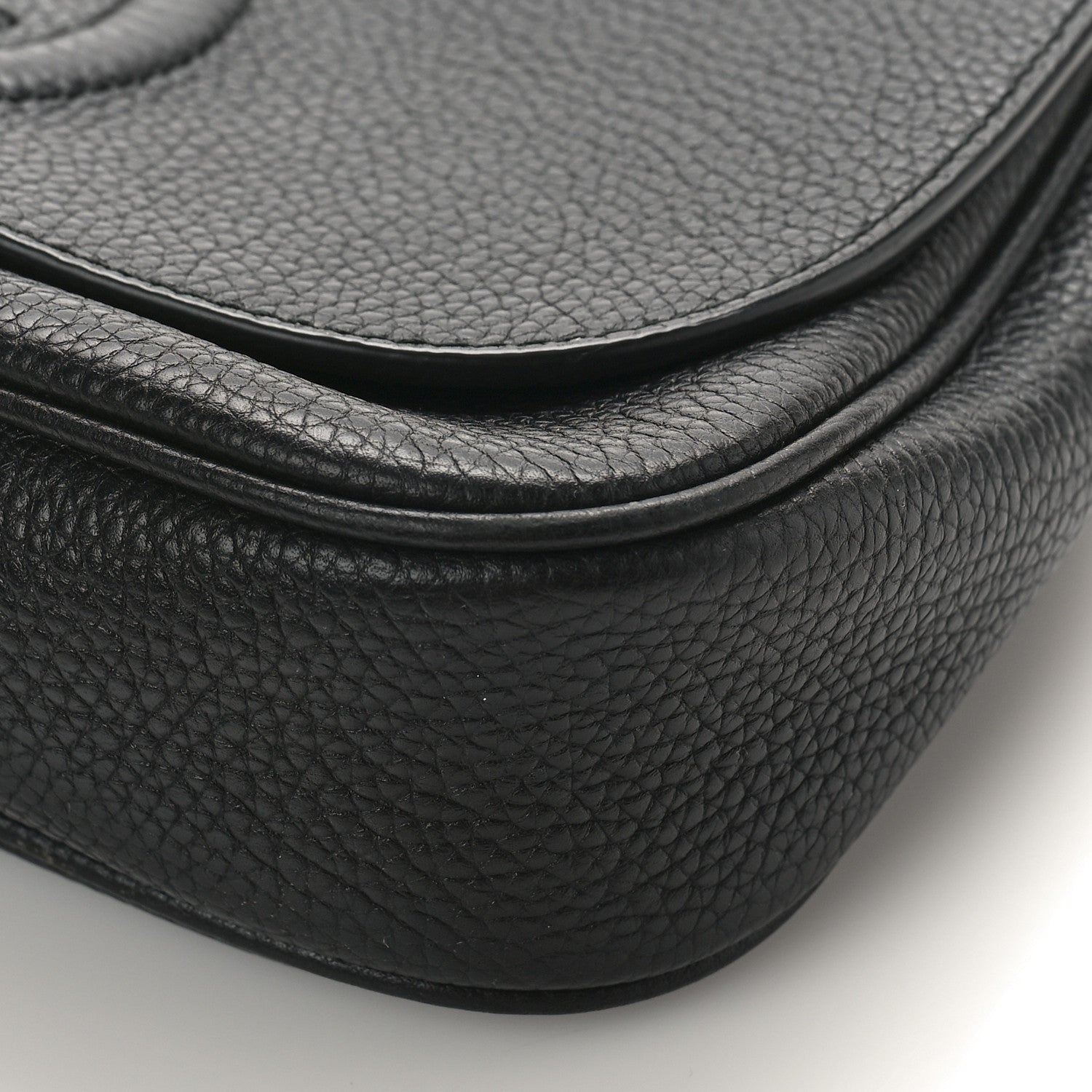 Gucci Pebbled Calfskin Medium Soho Flap Crossbody Black 8 of 8