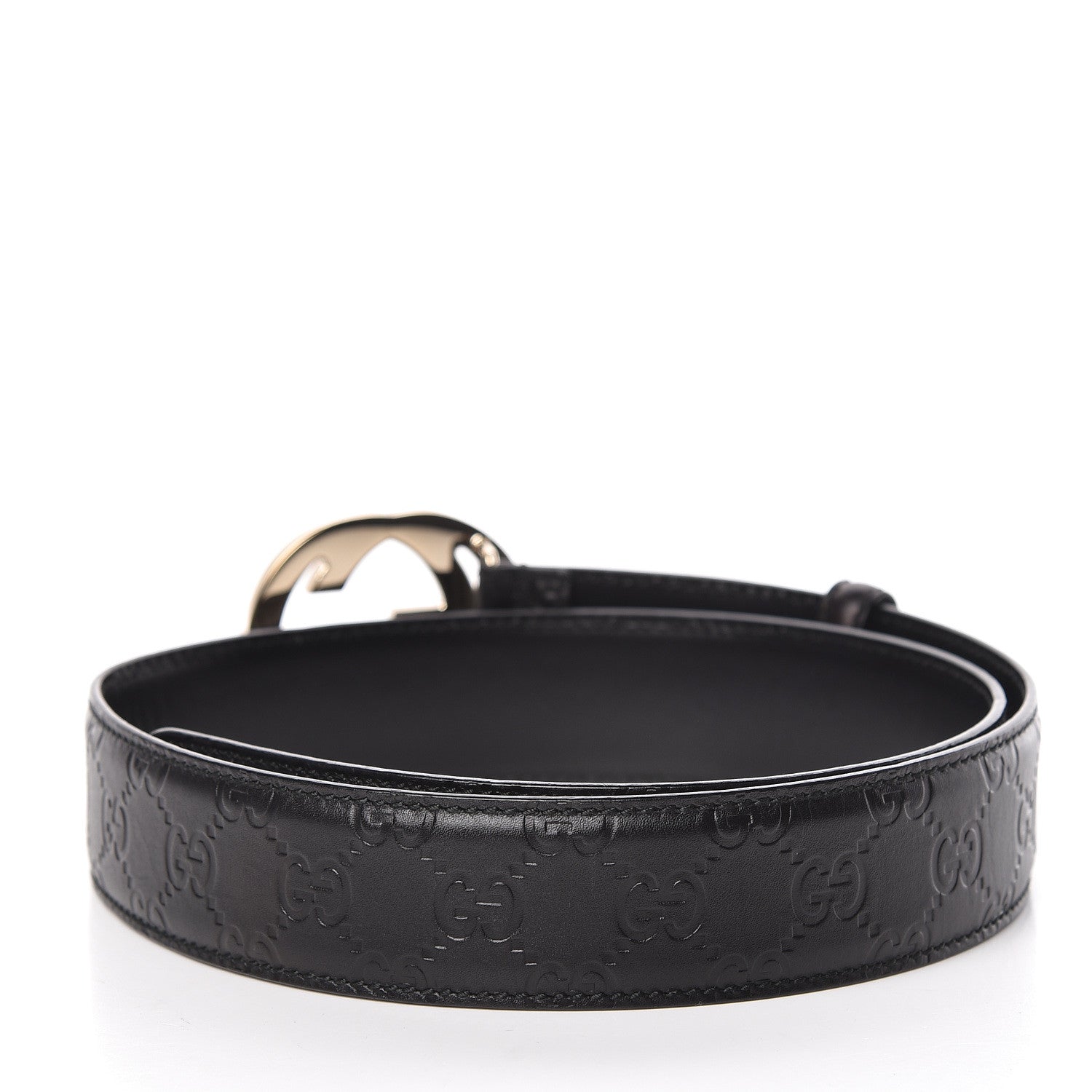 Gucci Guccissima Interlocking G 40mm Belt 85 34 Black 3 of 7