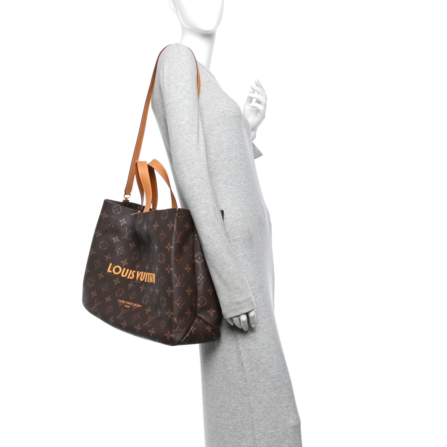 Calfskin Monogram Shopper Tote MM