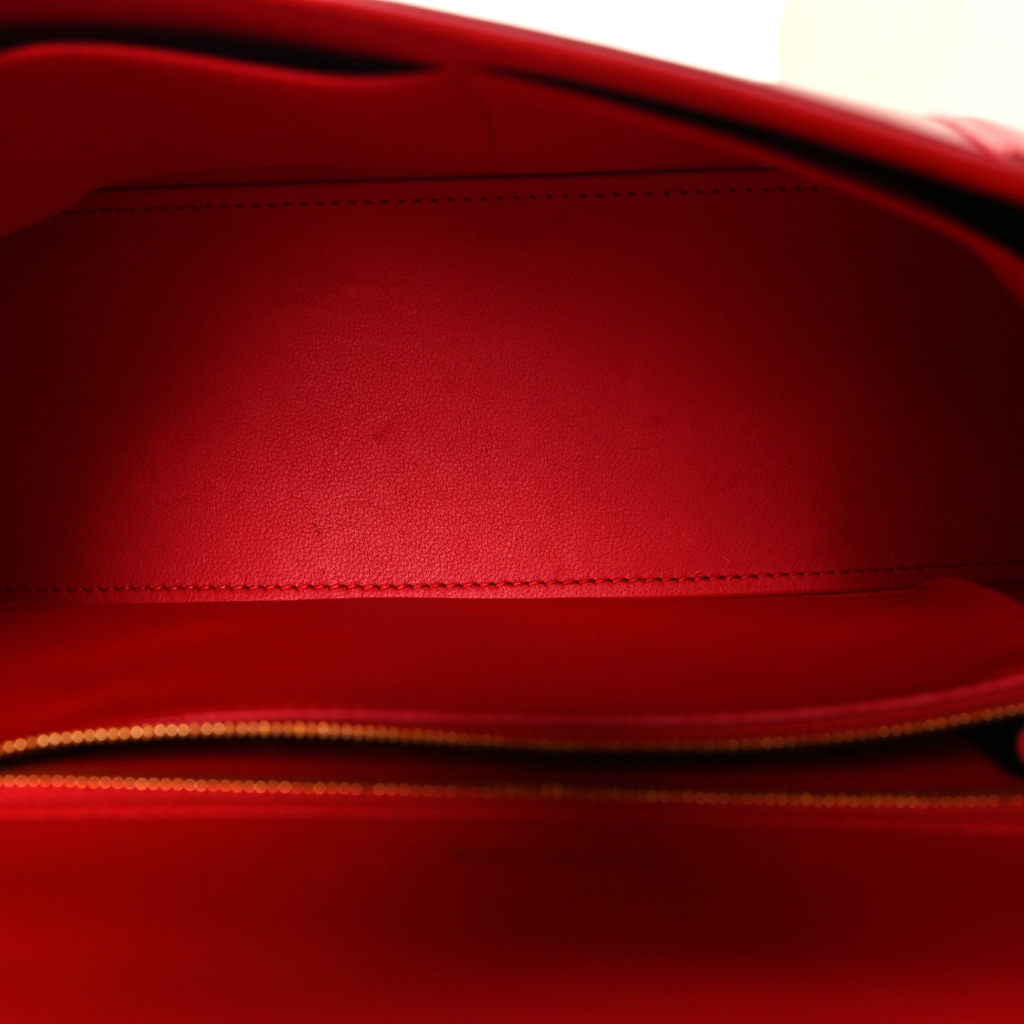 Shiny Box Calfskin Medium Hourglass Top Handle Bag Bright Red