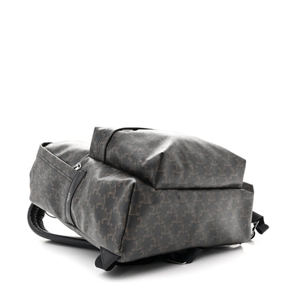 Celine Triomphe Canvas XL Calfskin Backpack Black 4 of 11