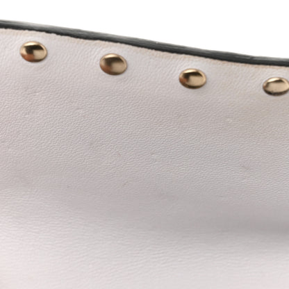 Valentino Garavani Nappa Rockstud Spike Wallet On Chain Optic White 9 of 9