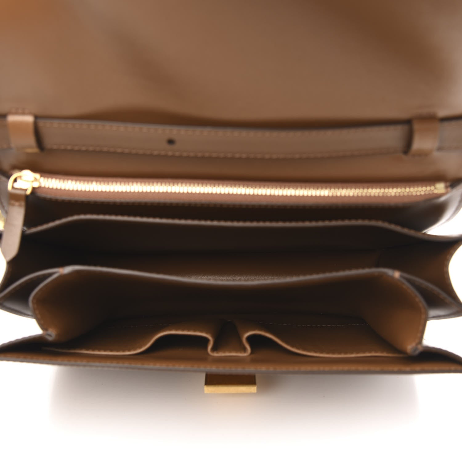 Celine Box Calfskin Medium Classic Box Flap Bag Camel 5 of 9
