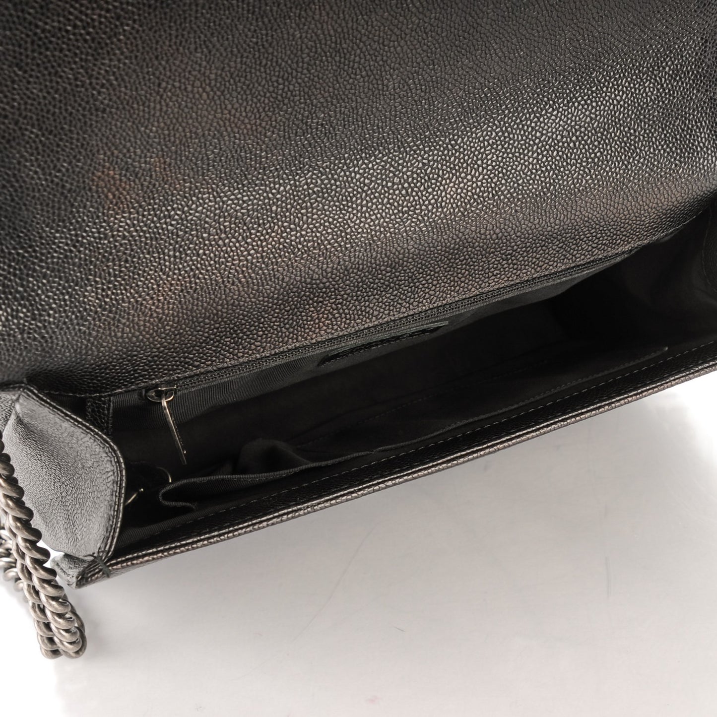 Caviar Quilted Large Boy Flap Black