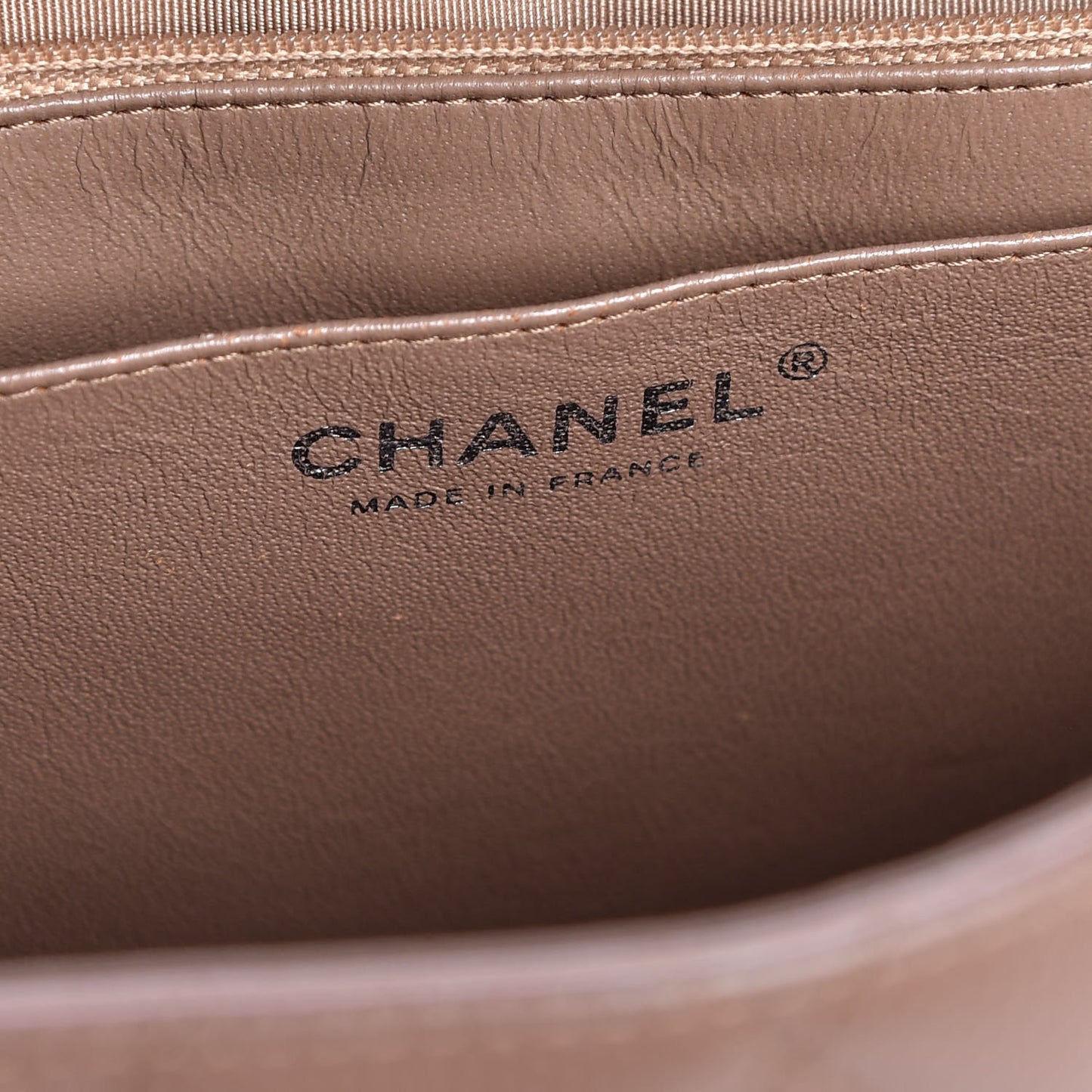 Caviar Quilted Jumbo Single Flap Dark Beige