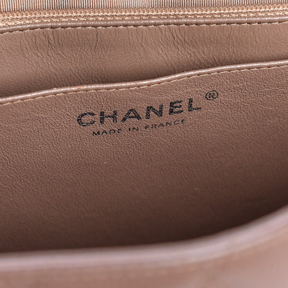 Chanel Caviar Quilted Jumbo Single Flap Dark Beige 7 of 9
