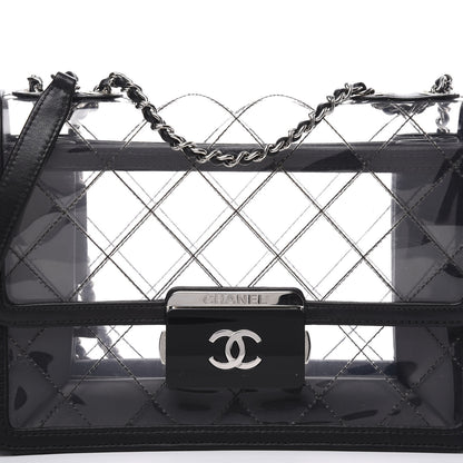 Chanel PVC Lambskin Quilted Beauty Lock Flap Black 9 of 9