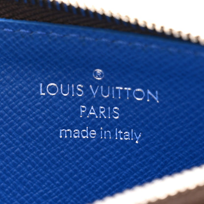 Louis Vuitton Monogram Calfskin Coin Card Holder Indigo Blue 6 of 8
