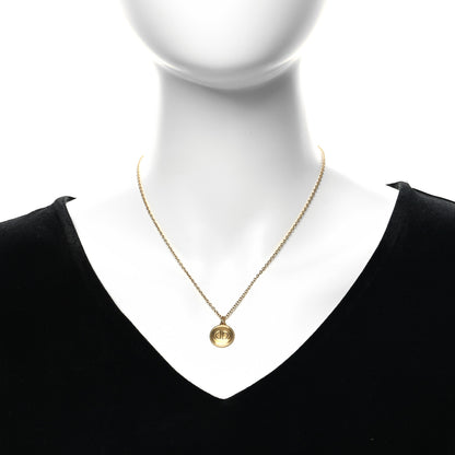 Christian Dior Metal CD Logo Necklace Gold 2 of 6