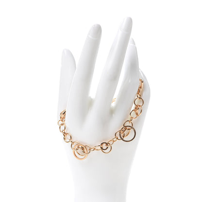 Chopard 18K Rose Gold Happy Diamond Circle Link Bracelet 2 of 5