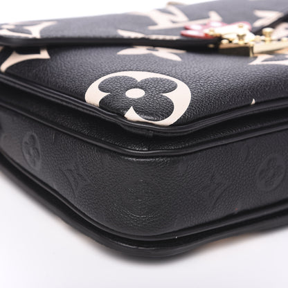 Louis Vuitton Empreinte Monogram Giant Crafty Pochette Metis Black Creme 8 of 9