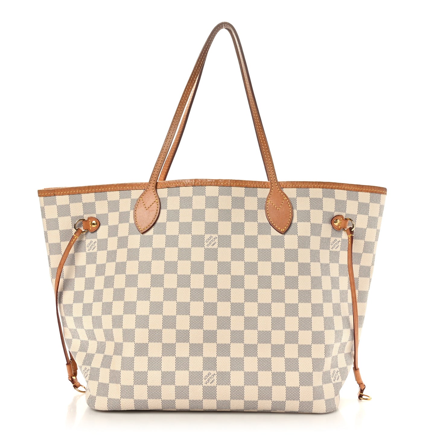 Damier Azur Neo Neverfull MM Rose Ballerine