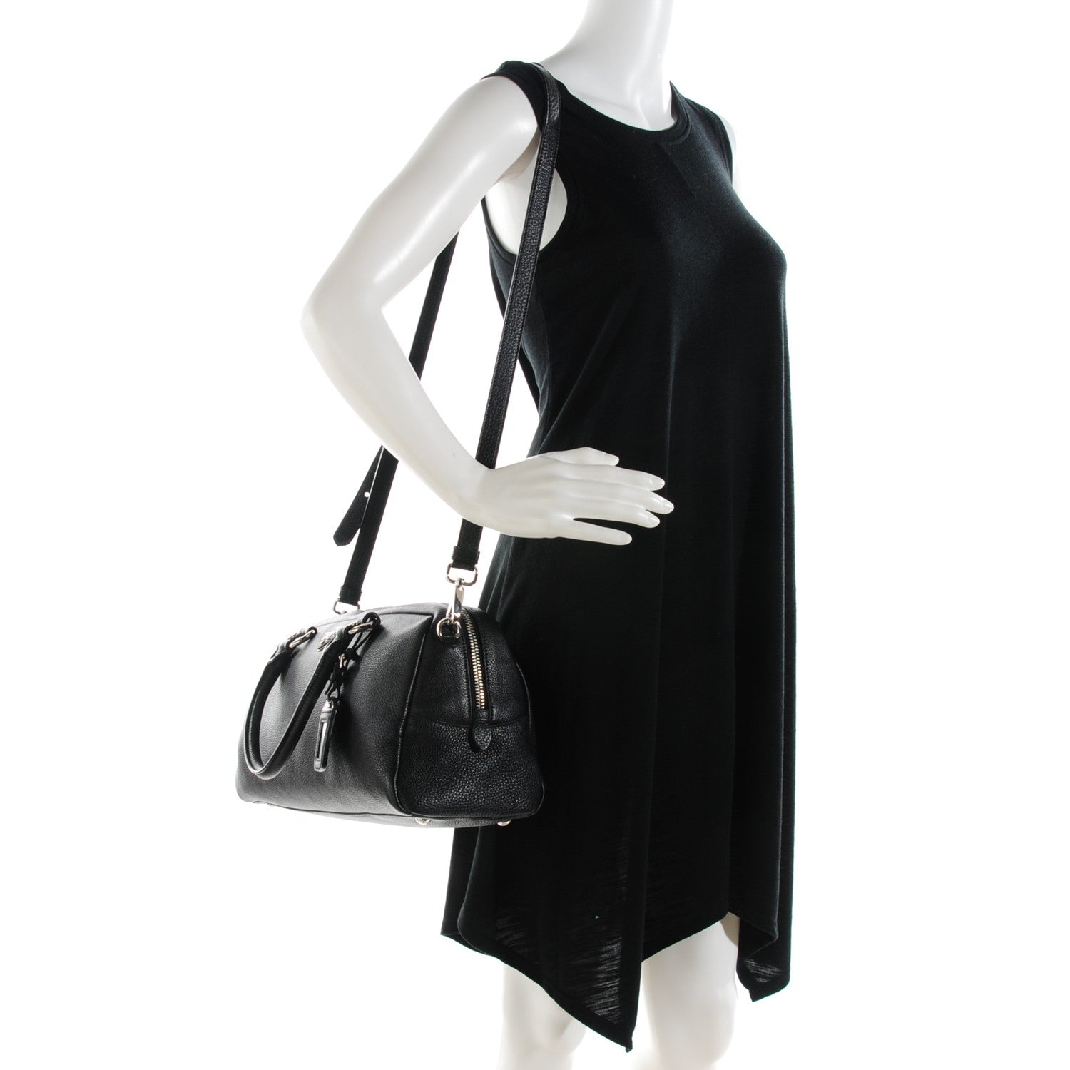 Prada Vitello Daino Top Handle Bag Nero Black 2 of 9