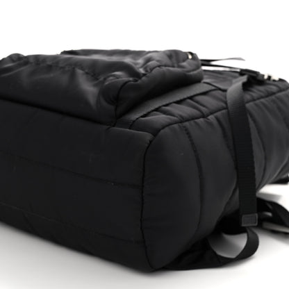 Prada Tessuto Nylon Quilted Double Buckle Backpack Black 7 of 11