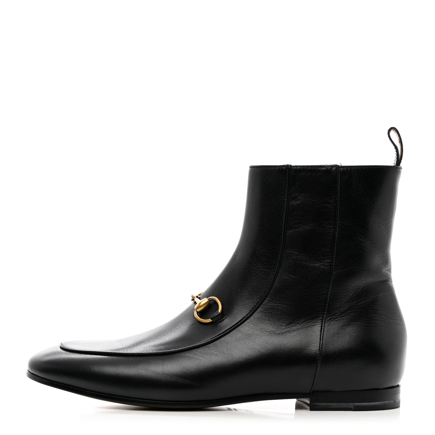 Gucci Malaga Kid Womens Jordaan Ankle Boots 37.5 Black 1 of 18