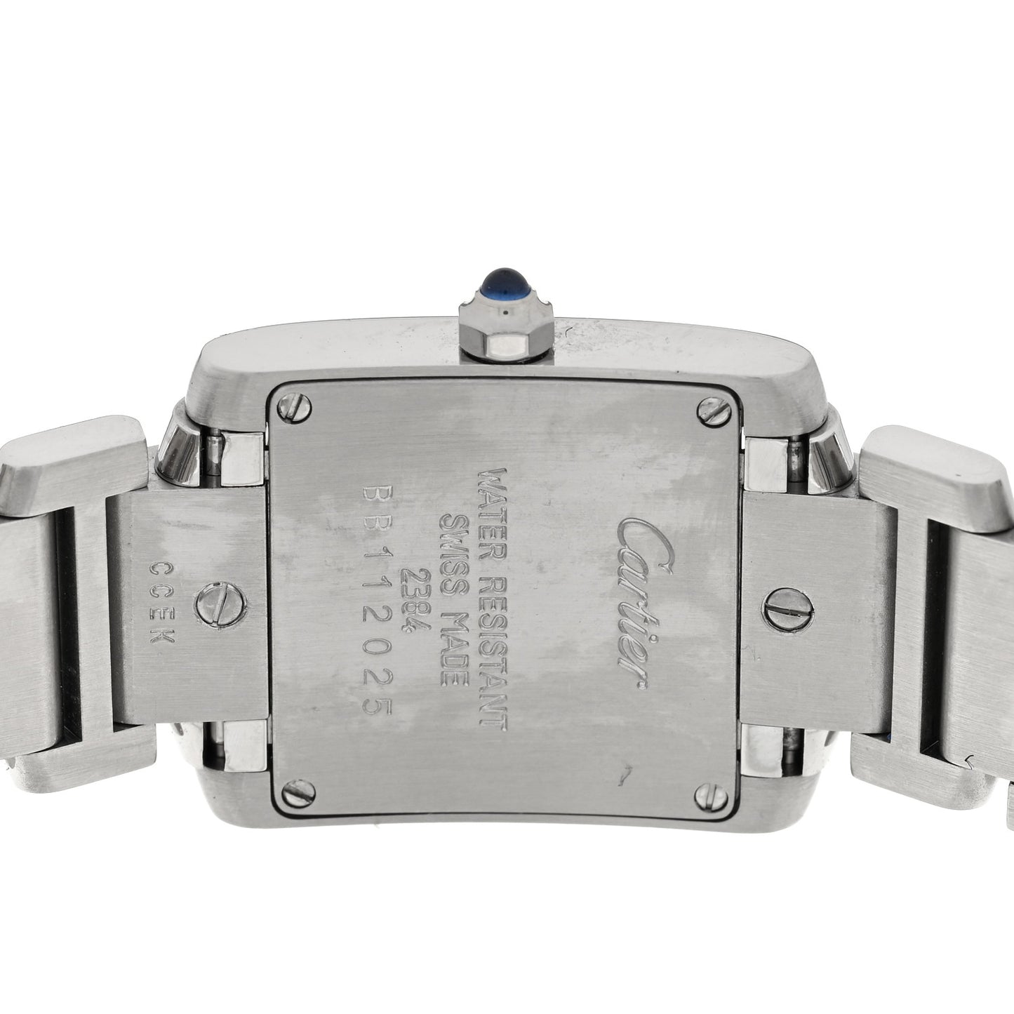 Stainless Steel 20mm Tank Francaise Quartz Watch
