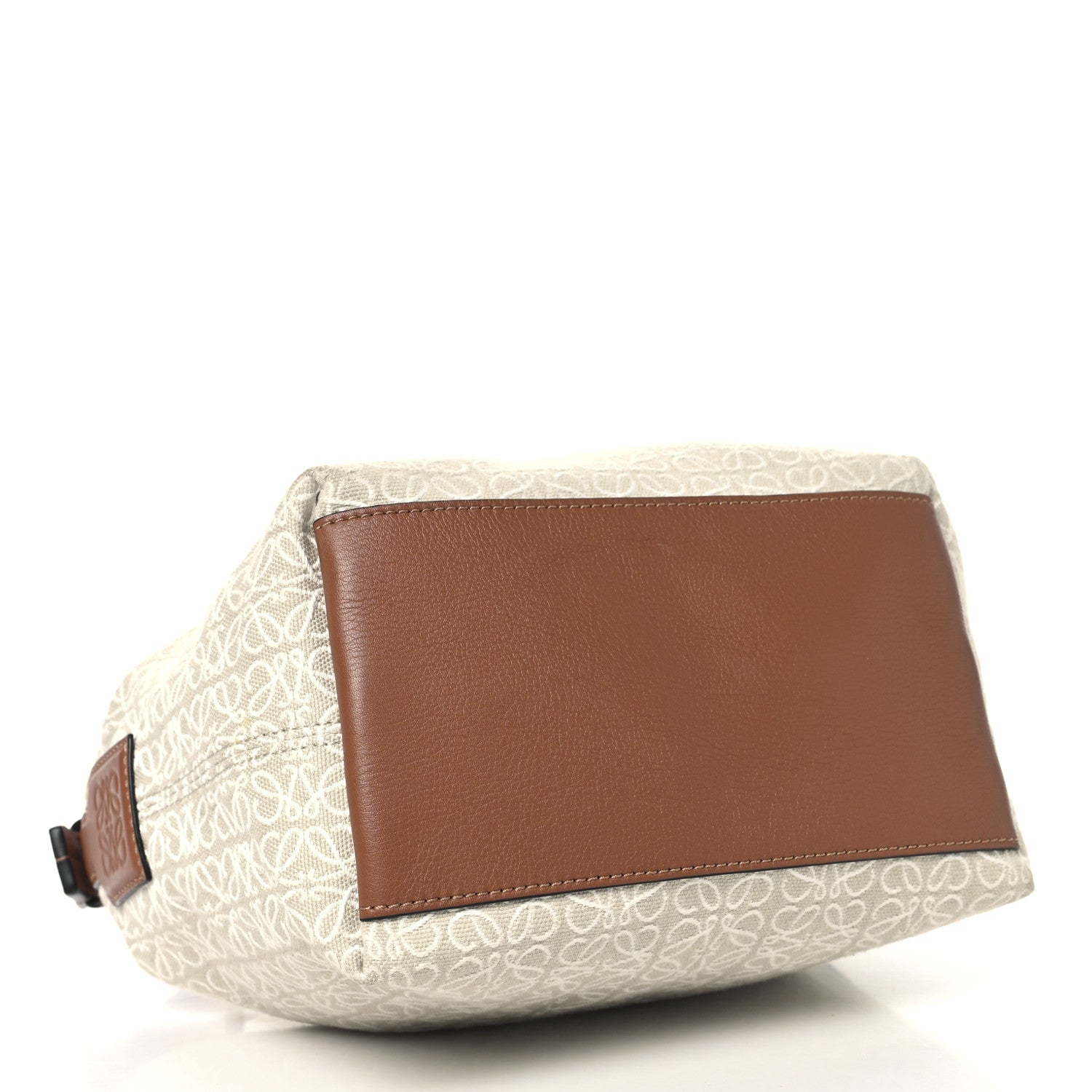 Loewe Jacquard Anagram Calfskin Small Cubi Bag Ecru Tan 4 of 9