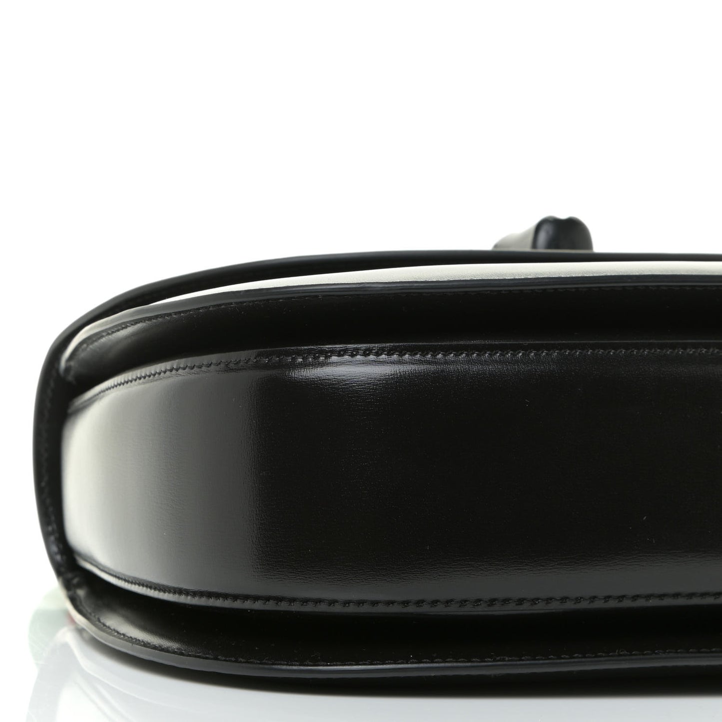 Boarded Dyana Lux Calfskin Web Monochrome Medium Bamboo 1947 Top Handle Bag Black
