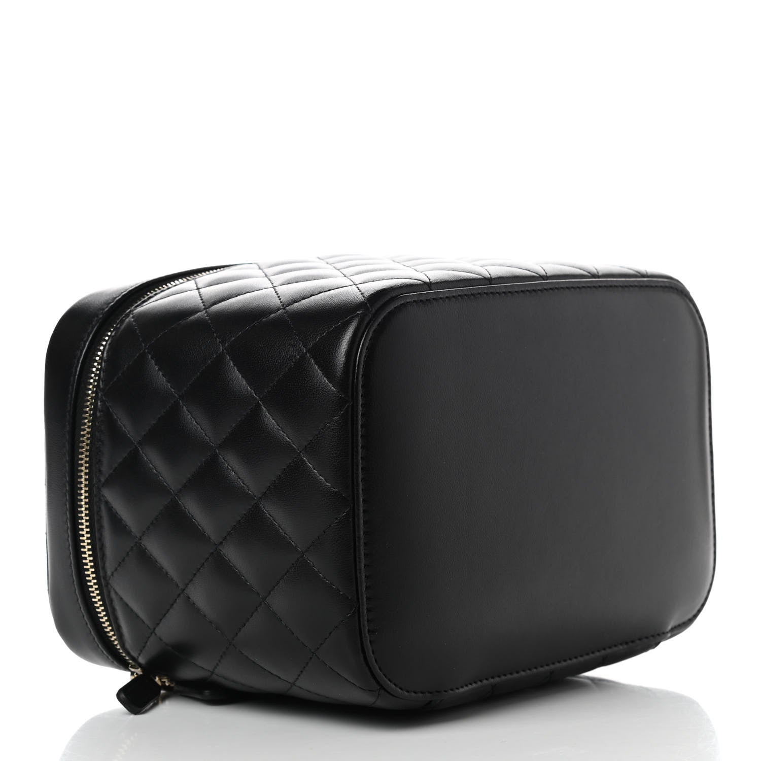 Chanel Lambskin Quilted Large Vanity Pouch Black 4 of 7